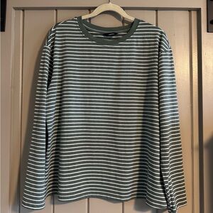 Green Striped Long Sleeve